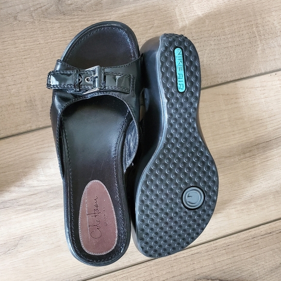 Nike Shoes - Nike Air Cole Haan  ladies slip on leather…